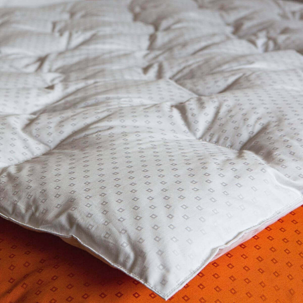 Plaid jacquard Blanc duvet