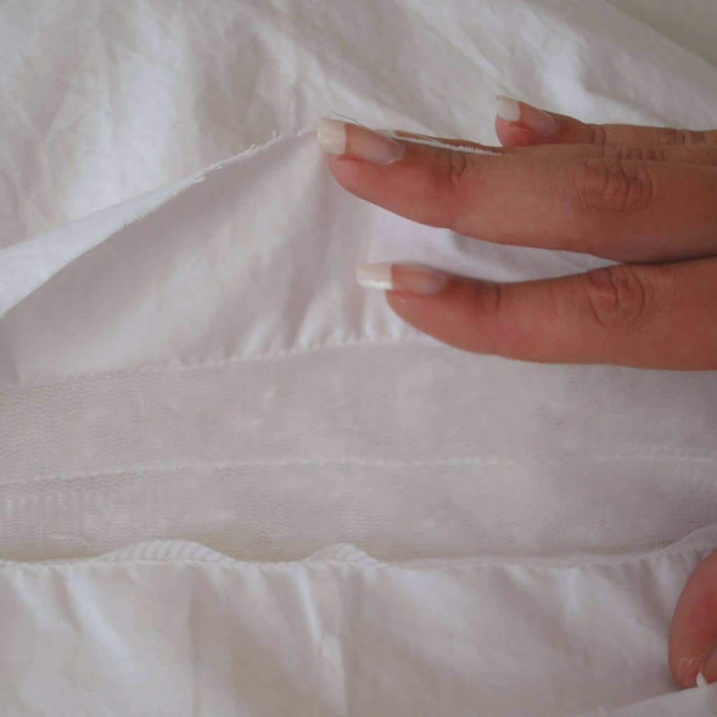 Piquage cloisonné couette