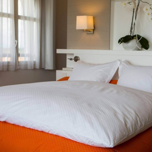 Édredon gonflant jacquard Blanc duvet