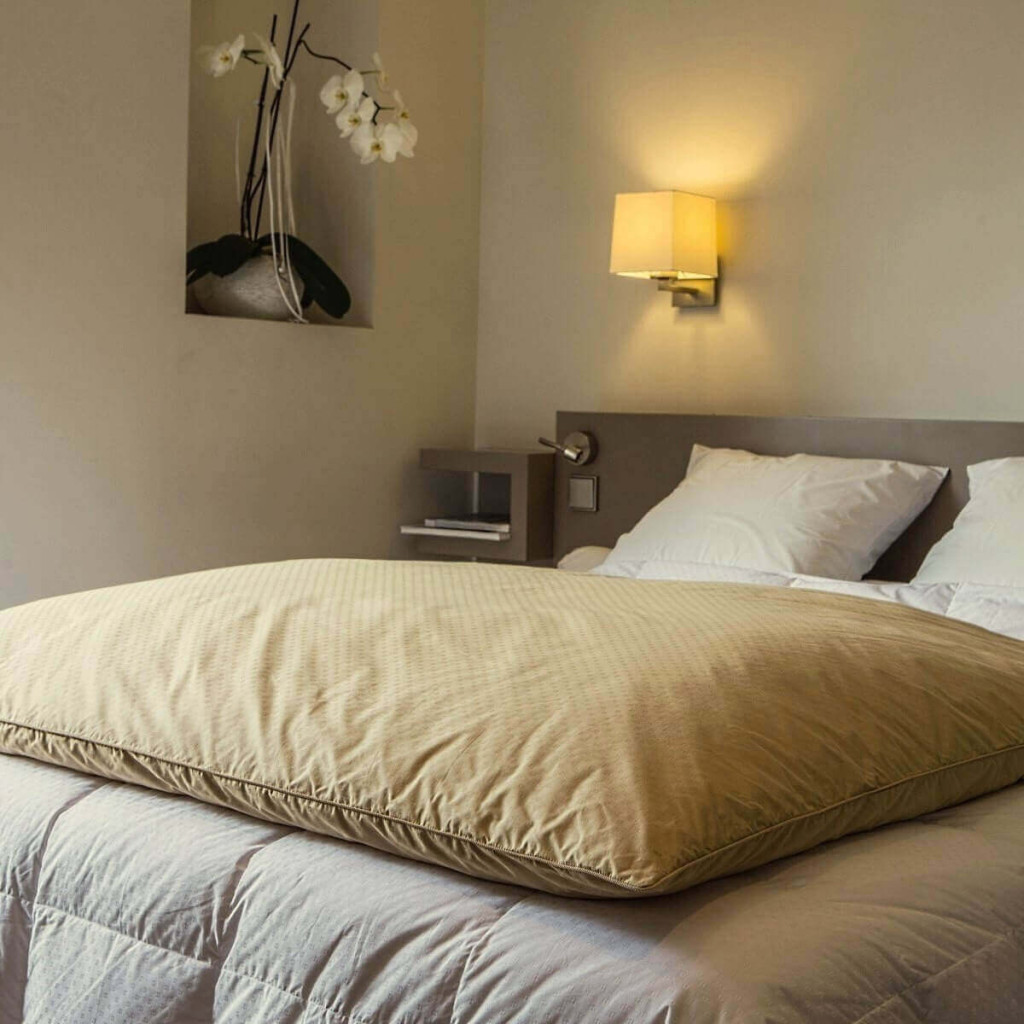 Édredon gonflant jacquard couleur duvet