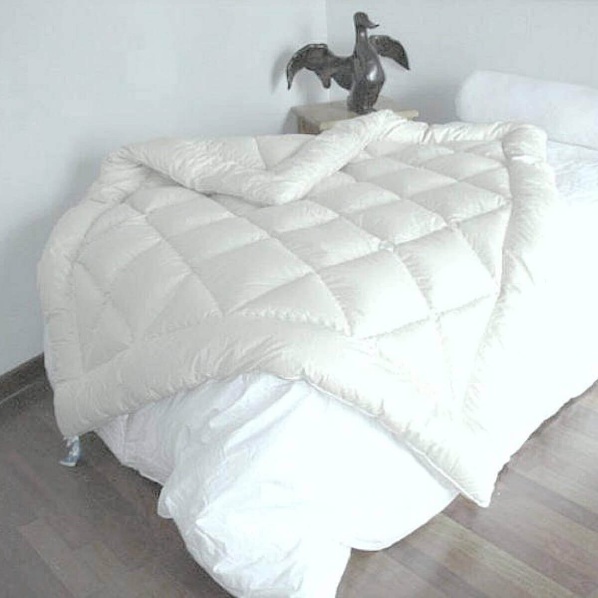 Édredon piqué Blanc duvet