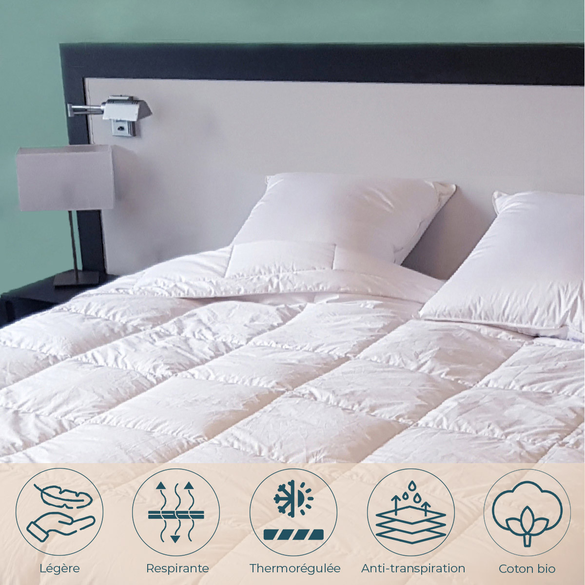 Couette oie fraicheur duvet avantages