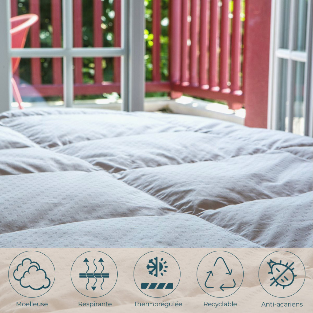 Couette duvet tempérée luxe duvet avantages
