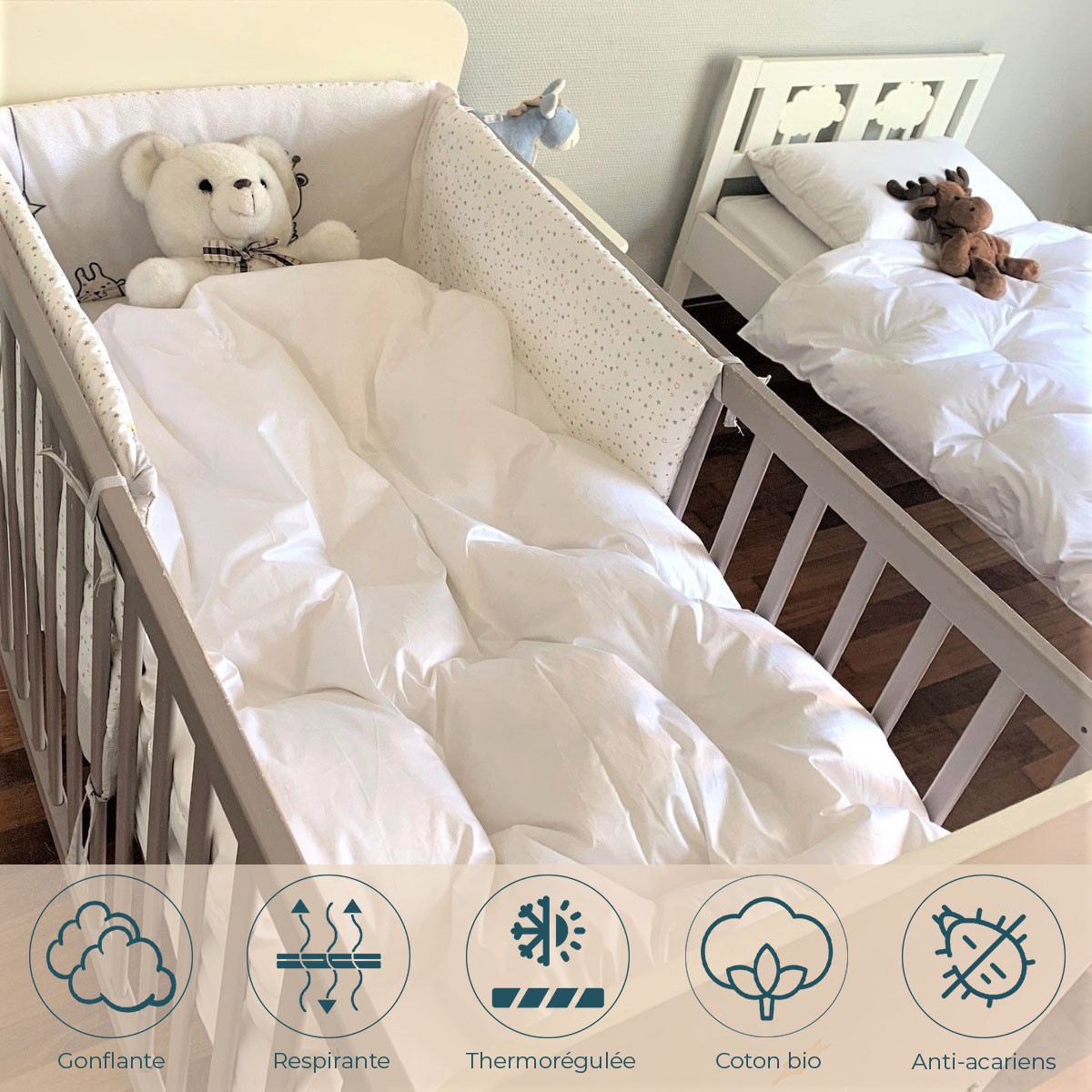 Couette bio bébé duvet avantages