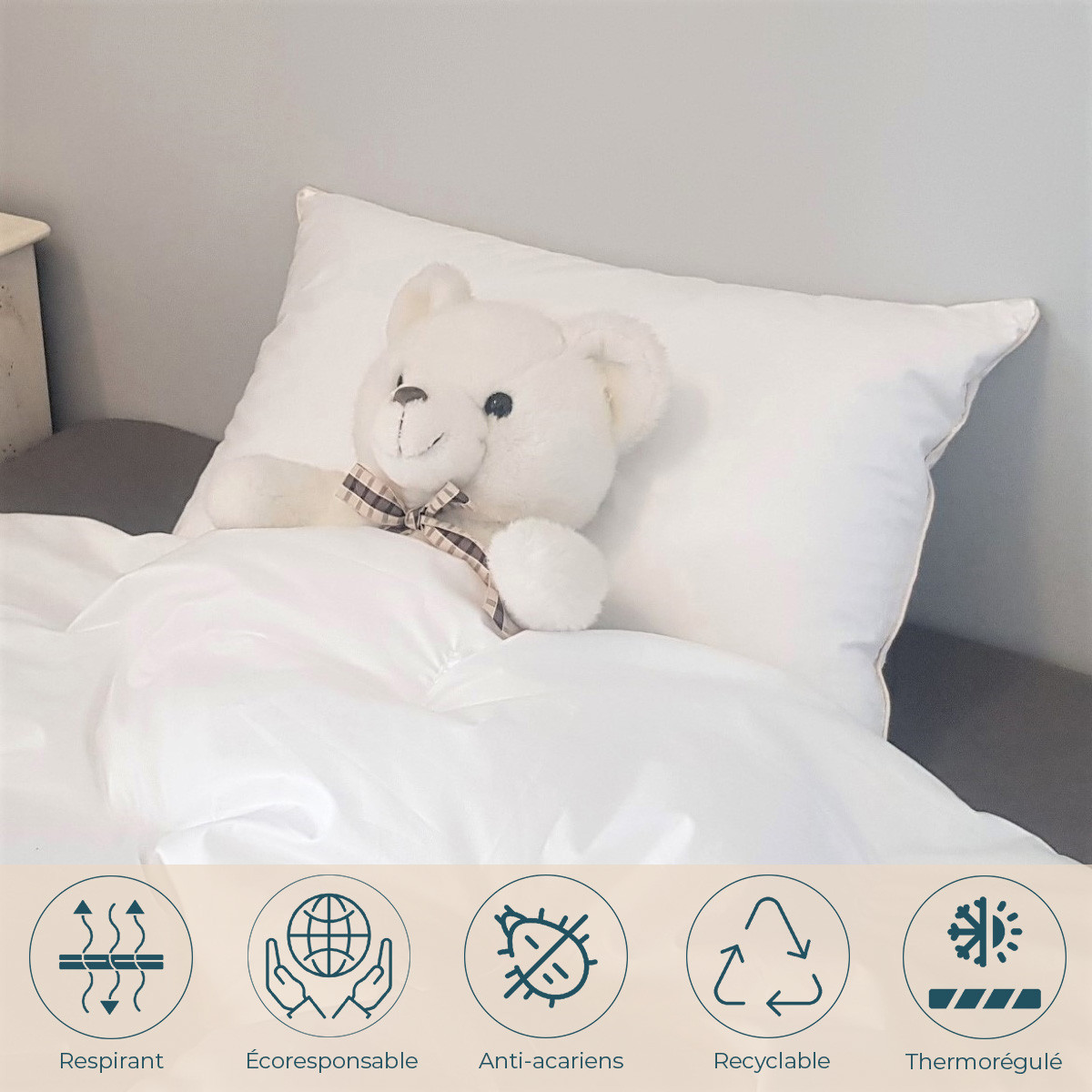 oreiller enfant duvet-plumettes avantages