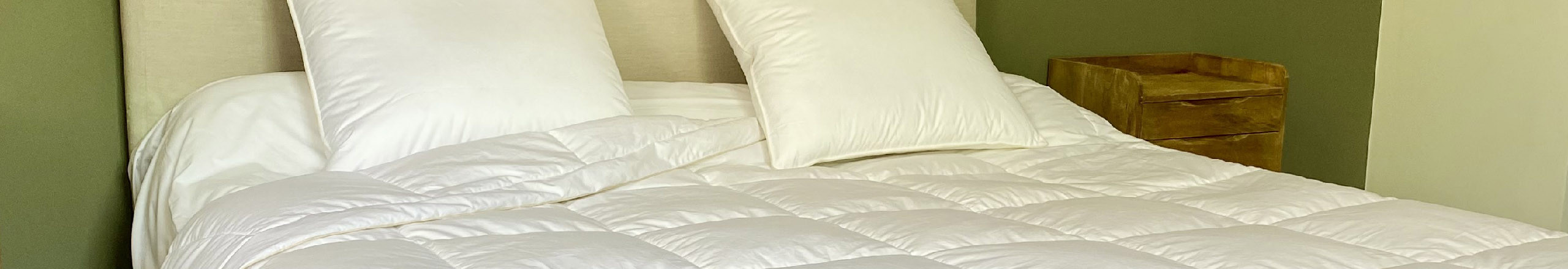 Couette anti transpiration en plume et duvet