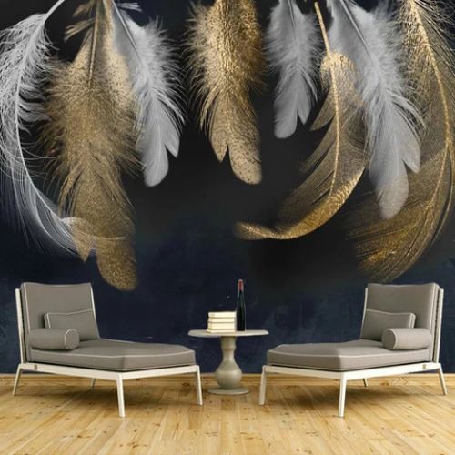 Papier peint plumes - Le Petit Intissé