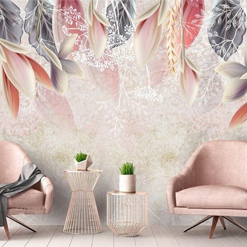 Papier peint plumes - Mural concept