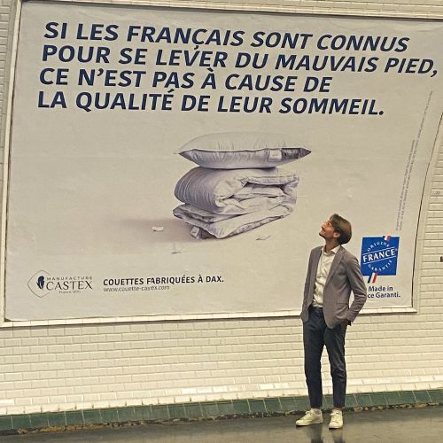 Campagne d'affichage Castex OFG métro