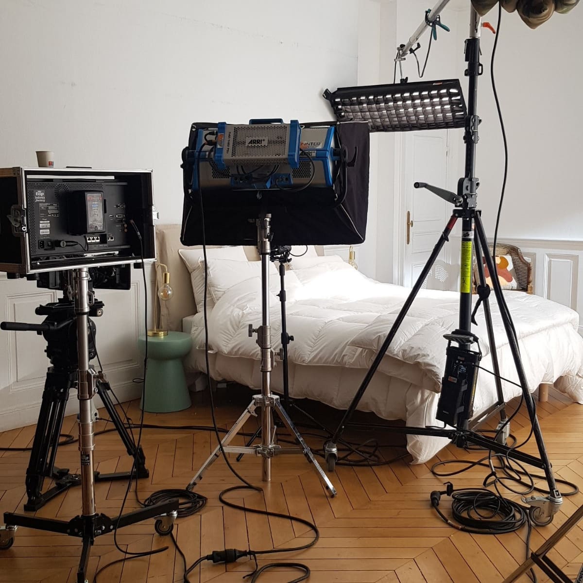 Installation décor tournage