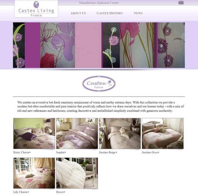 Castex Living, le site en anglais