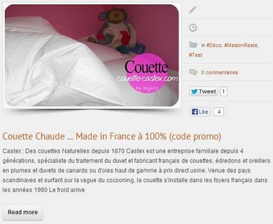 Couette duvet Castex - Blog