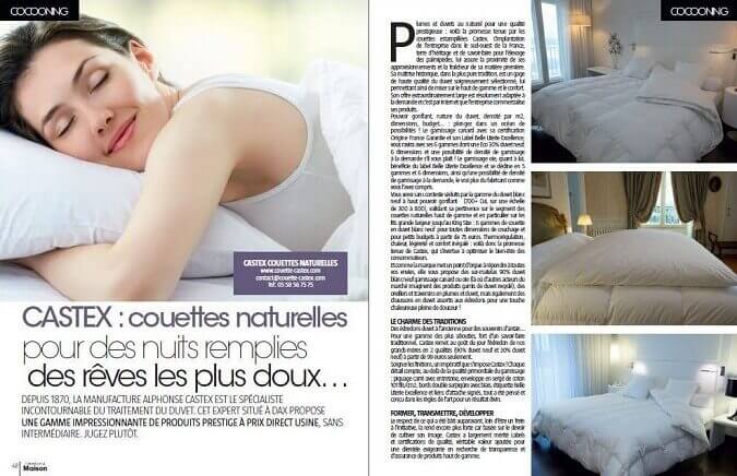 les couettes Castex dans l'Univers de la Maison
