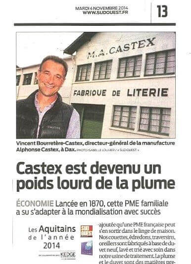 castex plumes et duvet sud ouest