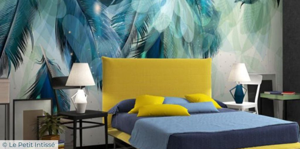 Papier peint plumes : la plume décore les murs