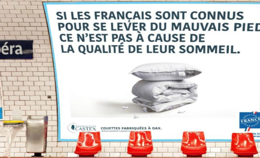 Castex dans le métro parisien avec Origine France Garantie